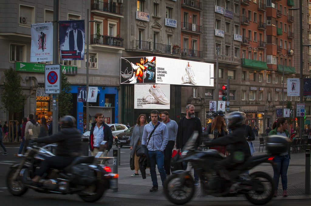 Digital advertisings for Adidas in Spain