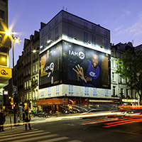 Toile publicitaire JD Sport à Paris
