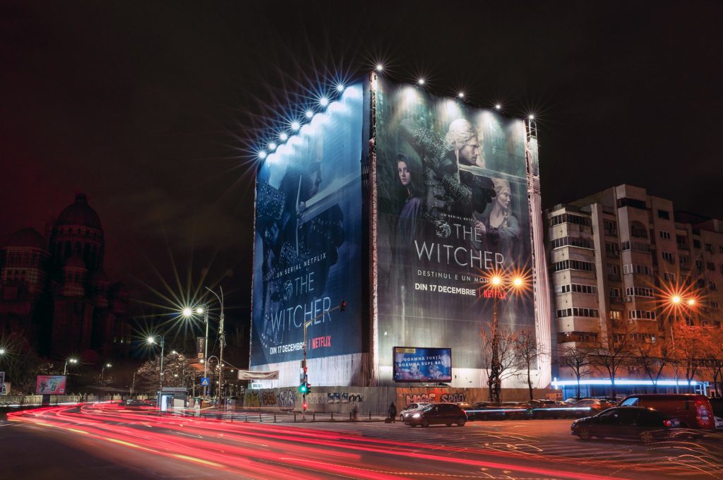 Campagne The Witcher pour Netflix en Roumanie 