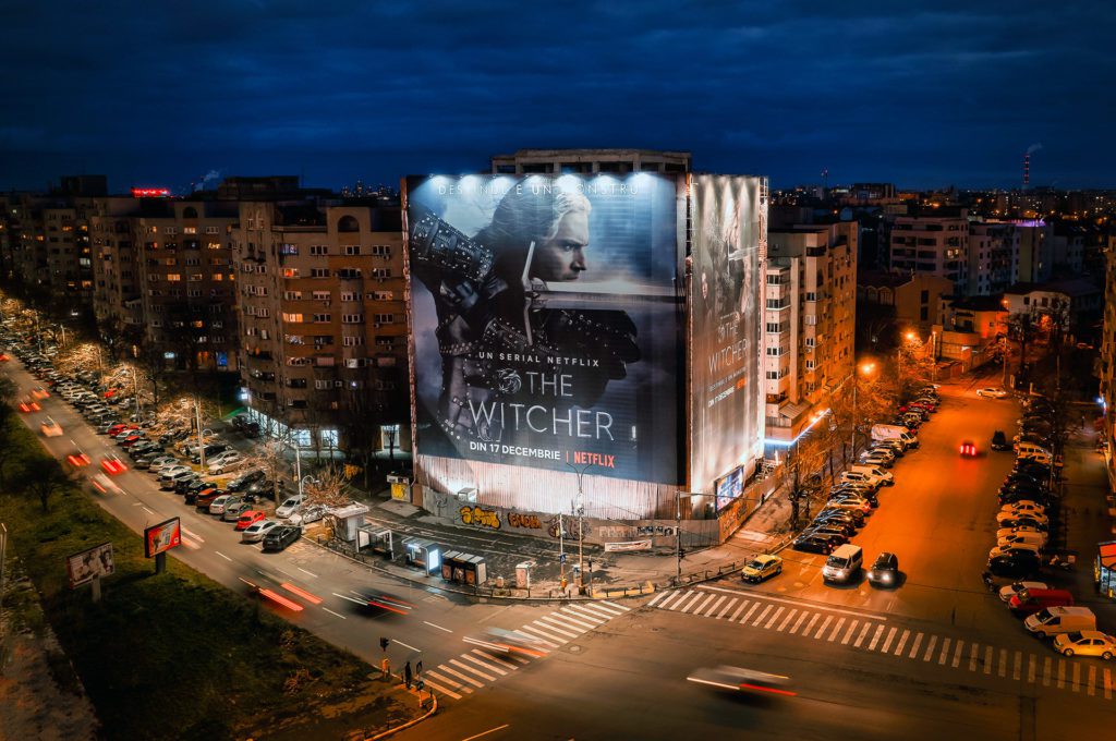 Campagne The Witcher pour Netflix en Roumanie 