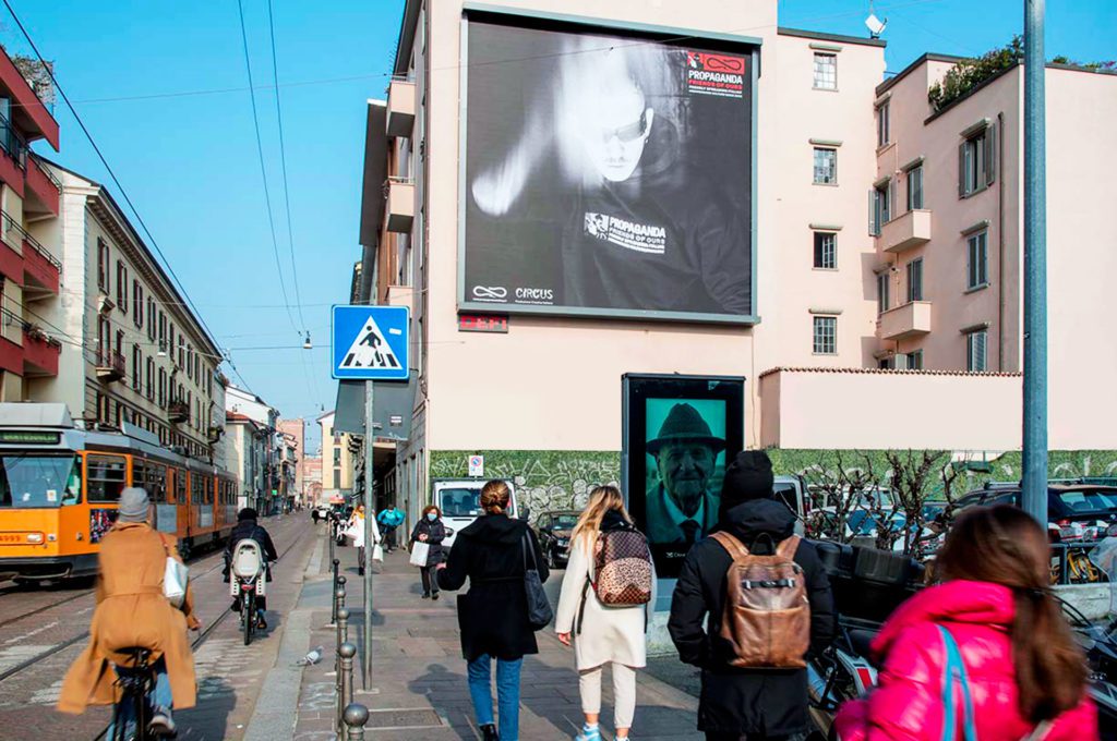 Propaganda  campaign, Ticinese, Milan 