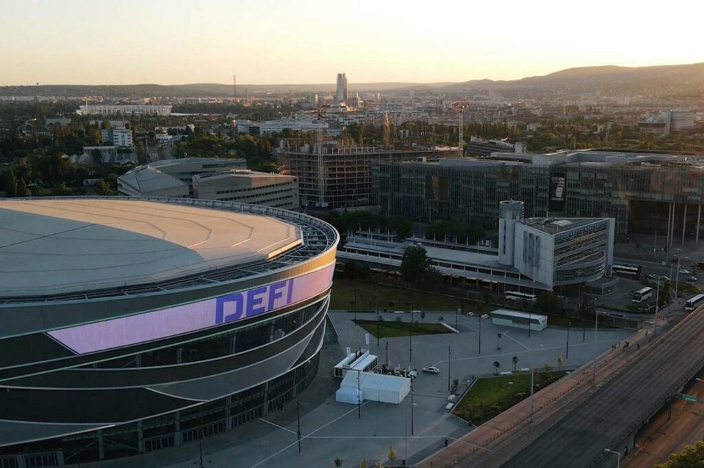 giant led screen wall by DEFI Hungary in Budapest