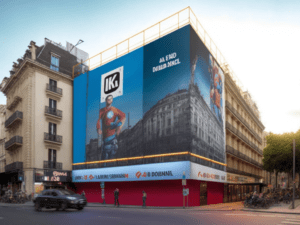 Image non conforme d'un affichage événementielle dans Paris