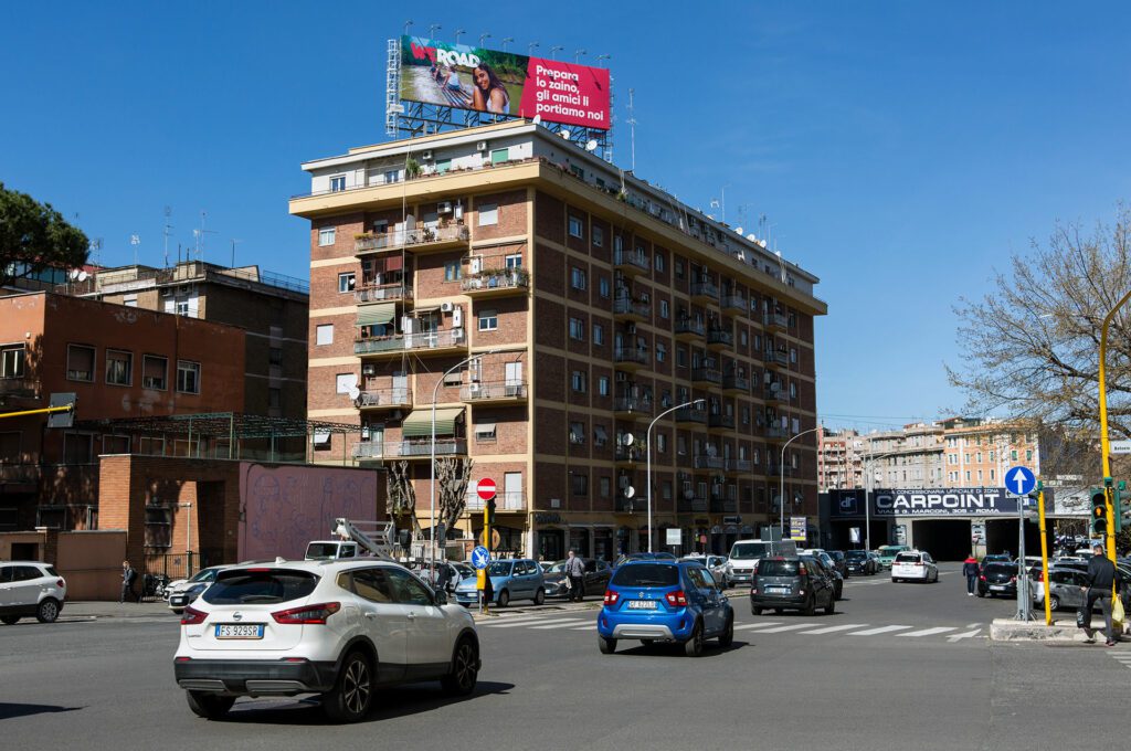 Outdoor advertising for WeRoad in Roma, Italy
