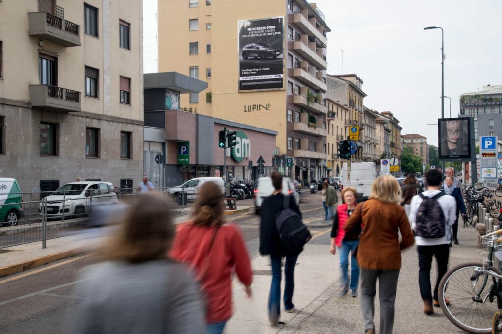 OOH campaign for Ford in Milan, Italy