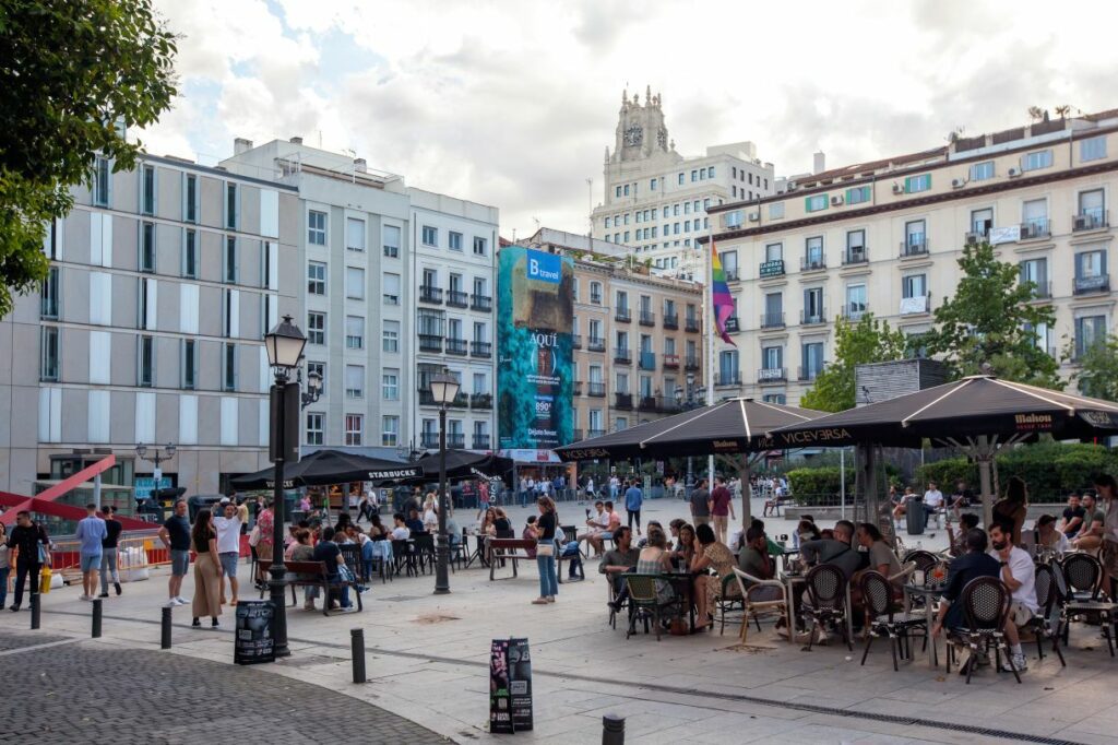 Toile événementielle B Travel à Madrid