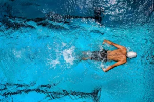 communiquer lors des JO 2024: photo d'illustration natation